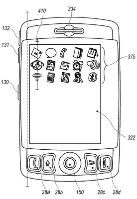 Illustration for article titled Touchscreen Blackberry Patent Suggests RIM has SideKick-Envy